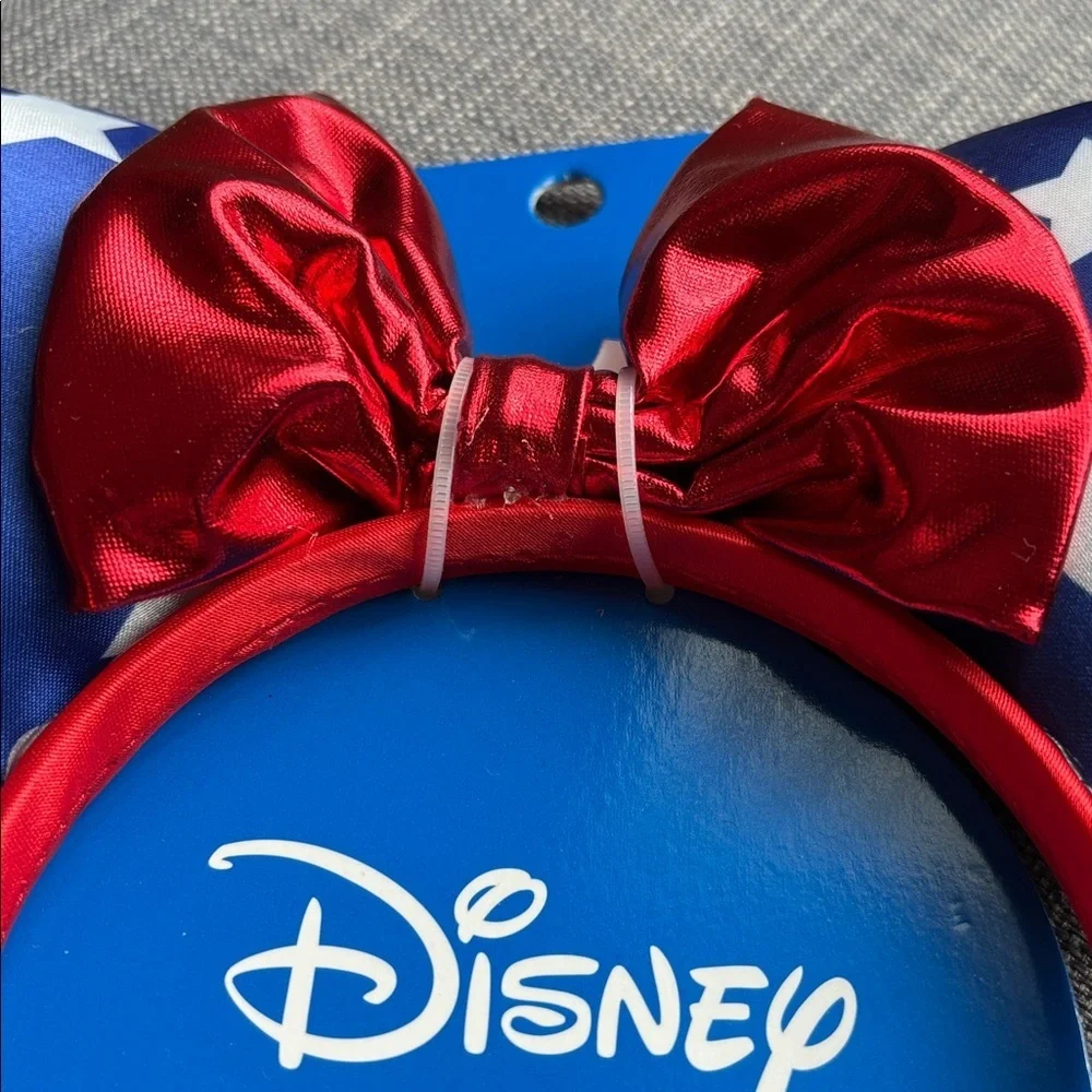Disney Bundle Minnie Mouse And Stitch  Headband Set - Red, Blue, Silver
